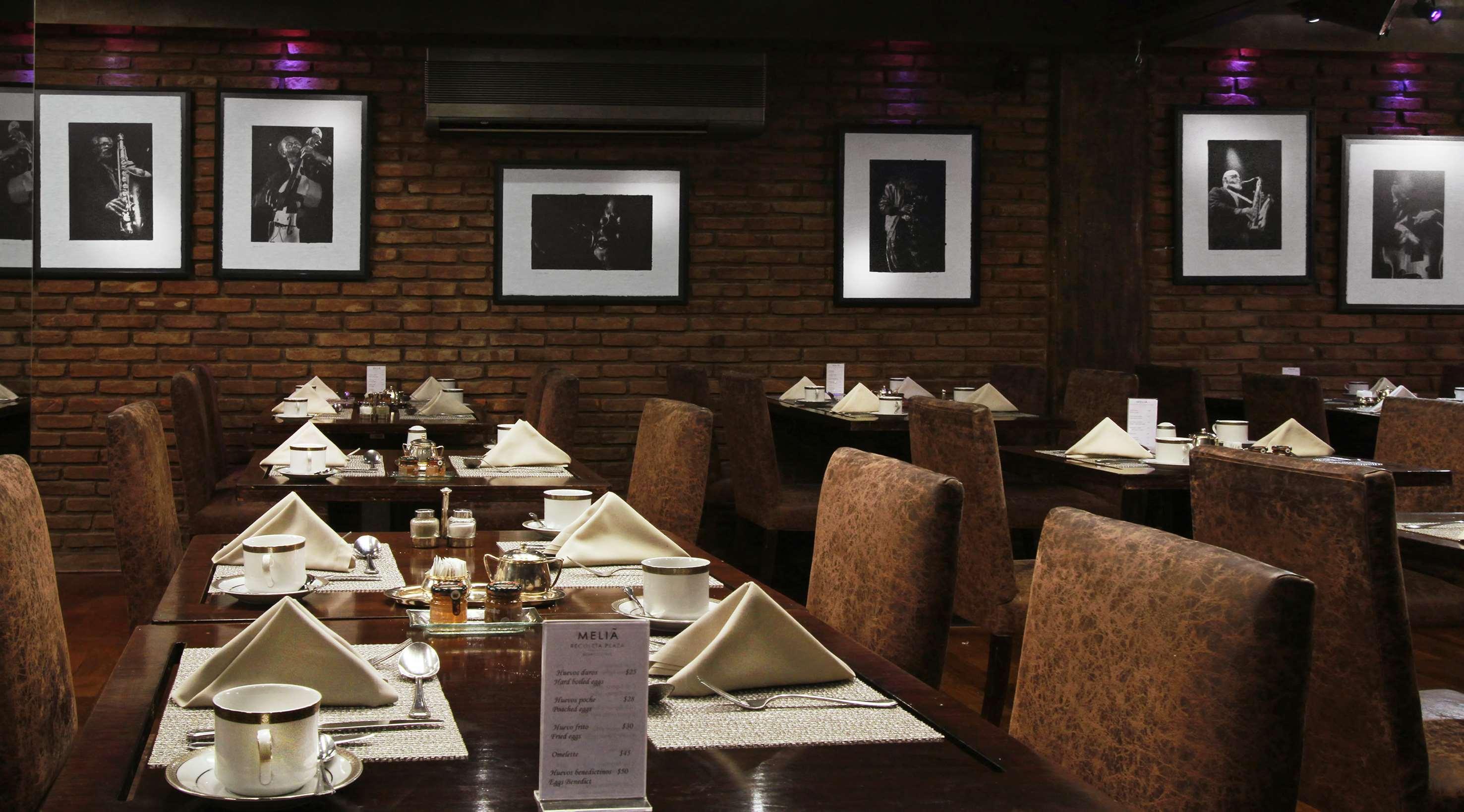 Melia Recoleta Plaza Hotel Buenos Aires Dış mekan fotoğraf Interior of the restaurant